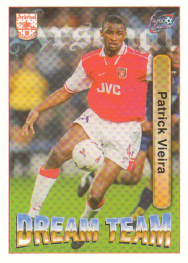 Patrick Vieira Arsenal 1997/98 Futera Fans' Selection #65